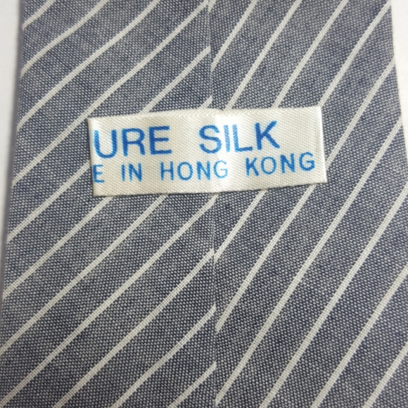 Vintage 60s Raw Silk Men’s Tie - Picture 2 of 10
